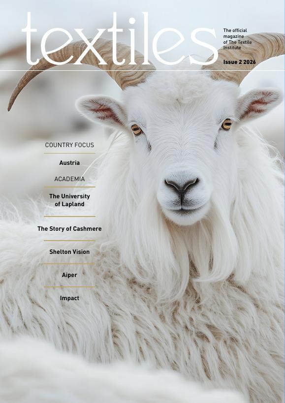 textiles magazine (The Textile Institute), Issue 2 2026 cover